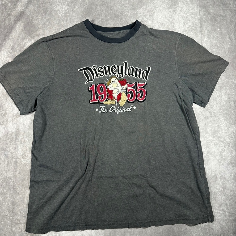 Disney Parks Disneyland 1955 Original Grumpy T-Shirt Mens XXXL 3XL Gray Heather